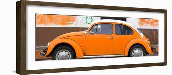 ¡Viva Mexico! Panoramic Collection - Orange VW Beetle-Philippe Hugonnard-Framed Photographic Print