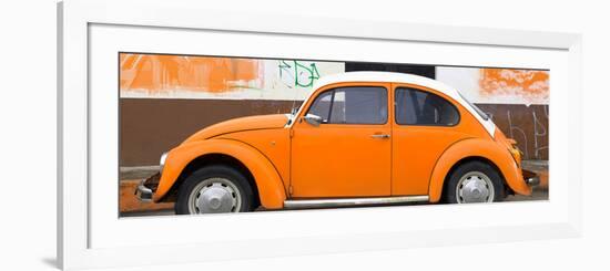 ¡Viva Mexico! Panoramic Collection - Orange VW Beetle-Philippe Hugonnard-Framed Photographic Print