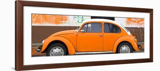 ¡Viva Mexico! Panoramic Collection - Orange VW Beetle-Philippe Hugonnard-Framed Photographic Print