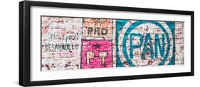 ¡Viva Mexico! Panoramic Collection - "PAN" Street Art III-Philippe Hugonnard-Framed Photographic Print