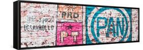 ¡Viva Mexico! Panoramic Collection - "PAN" Street Art III-Philippe Hugonnard-Framed Stretched Canvas