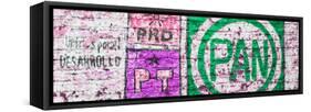 ¡Viva Mexico! Panoramic Collection - "PAN" Street Art IV-Philippe Hugonnard-Framed Stretched Canvas