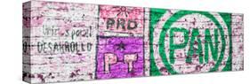 ¡Viva Mexico! Panoramic Collection - "PAN" Street Art IV-Philippe Hugonnard-Stretched Canvas