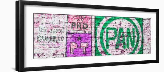 ¡Viva Mexico! Panoramic Collection - "PAN" Street Art IV-Philippe Hugonnard-Framed Photographic Print