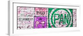 ¡Viva Mexico! Panoramic Collection - "PAN" Street Art IV-Philippe Hugonnard-Framed Photographic Print