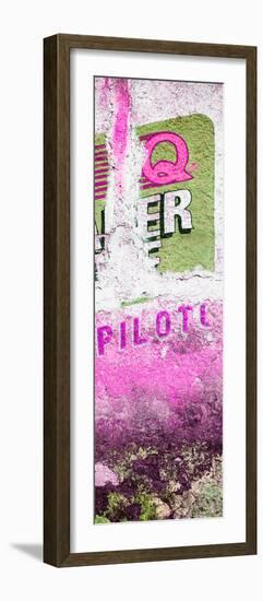 ¡Viva Mexico! Panoramic Collection - Pink Grunge Wall II-Philippe Hugonnard-Framed Photographic Print