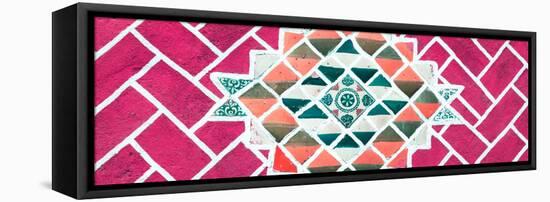 ¡Viva Mexico! Panoramic Collection - Pink Mosaics-Philippe Hugonnard-Framed Stretched Canvas