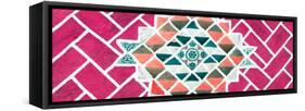 ¡Viva Mexico! Panoramic Collection - Pink Mosaics-Philippe Hugonnard-Framed Stretched Canvas