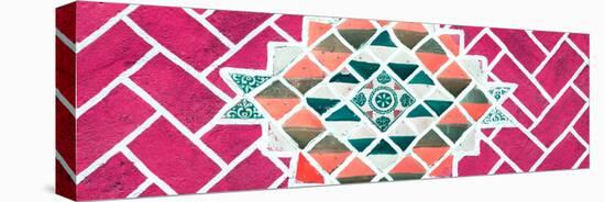 ¡Viva Mexico! Panoramic Collection - Pink Mosaics-Philippe Hugonnard-Stretched Canvas