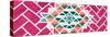 ¡Viva Mexico! Panoramic Collection - Pink Mosaics-Philippe Hugonnard-Stretched Canvas