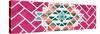 ¡Viva Mexico! Panoramic Collection - Pink Mosaics-Philippe Hugonnard-Stretched Canvas