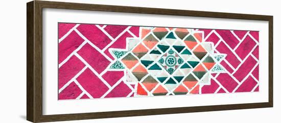 ¡Viva Mexico! Panoramic Collection - Pink Mosaics-Philippe Hugonnard-Framed Photographic Print
