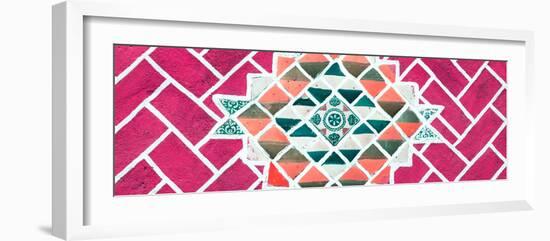 ¡Viva Mexico! Panoramic Collection - Pink Mosaics-Philippe Hugonnard-Framed Photographic Print