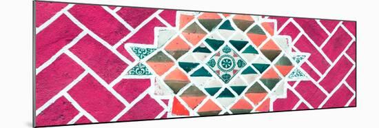 ¡Viva Mexico! Panoramic Collection - Pink Mosaics-Philippe Hugonnard-Mounted Premium Photographic Print
