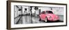 ¡Viva Mexico! Panoramic Collection - Pink VW Beetle Car in San Cristobal de Las Casas-Philippe Hugonnard-Framed Premium Photographic Print