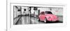 ¡Viva Mexico! Panoramic Collection - Pink VW Beetle Car in San Cristobal de Las Casas-Philippe Hugonnard-Framed Photographic Print