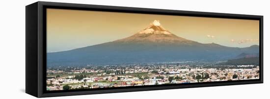 ¡Viva Mexico! Panoramic Collection - Popocatepetl Volcano in Puebla II-Philippe Hugonnard-Framed Stretched Canvas