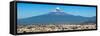 ¡Viva Mexico! Panoramic Collection - Popocatepetl Volcano in Puebla-Philippe Hugonnard-Framed Stretched Canvas