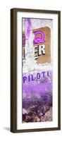 ¡Viva Mexico! Panoramic Collection - Purple Grunge Wall II-Philippe Hugonnard-Framed Photographic Print