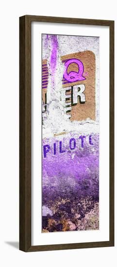 ¡Viva Mexico! Panoramic Collection - Purple Grunge Wall II-Philippe Hugonnard-Framed Photographic Print