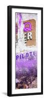 ¡Viva Mexico! Panoramic Collection - Purple Grunge Wall II-Philippe Hugonnard-Framed Photographic Print