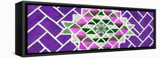 ¡Viva Mexico! Panoramic Collection - Purple Mosaics-Philippe Hugonnard-Framed Stretched Canvas