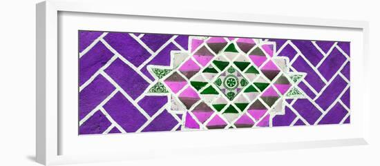 ¡Viva Mexico! Panoramic Collection - Purple Mosaics-Philippe Hugonnard-Framed Photographic Print