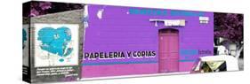 ¡Viva Mexico! Panoramic Collection - Purple Papeleria Estrella-Philippe Hugonnard-Stretched Canvas