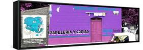 ¡Viva Mexico! Panoramic Collection - Purple Papeleria Estrella-Philippe Hugonnard-Framed Stretched Canvas
