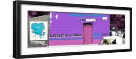 ¡Viva Mexico! Panoramic Collection - Purple Papeleria Estrella-Philippe Hugonnard-Framed Photographic Print