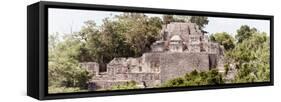 ¡Viva Mexico! Panoramic Collection - Pyramid in Mayan City of Calakmul III-Philippe Hugonnard-Framed Stretched Canvas