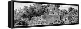 ¡Viva Mexico! Panoramic Collection - Pyramid in Mayan City of Calakmul IV-Philippe Hugonnard-Framed Stretched Canvas