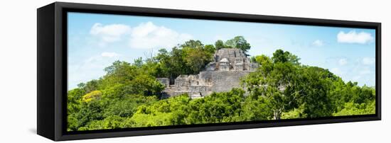 ¡Viva Mexico! Panoramic Collection - Pyramid in Mayan City of Calakmul V-Philippe Hugonnard-Framed Stretched Canvas