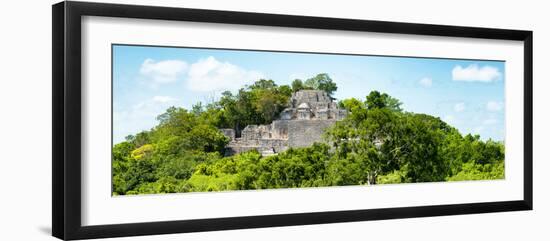 ¡Viva Mexico! Panoramic Collection - Pyramid in Mayan City of Calakmul V-Philippe Hugonnard-Framed Photographic Print