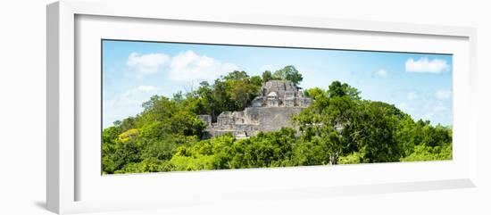 ¡Viva Mexico! Panoramic Collection - Pyramid in Mayan City of Calakmul V-Philippe Hugonnard-Framed Photographic Print