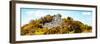 ¡Viva Mexico! Panoramic Collection - Pyramid in Mayan City of Calakmul with Fall Colors II-Philippe Hugonnard-Framed Photographic Print