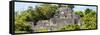 ¡Viva Mexico! Panoramic Collection - Pyramid in Mayan City of Calakmul-Philippe Hugonnard-Framed Stretched Canvas