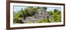 ¡Viva Mexico! Panoramic Collection - Pyramid in Mayan City of Calakmul-Philippe Hugonnard-Framed Photographic Print