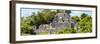 ¡Viva Mexico! Panoramic Collection - Pyramid in Mayan City of Calakmul-Philippe Hugonnard-Framed Photographic Print