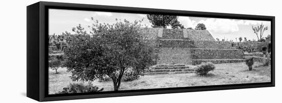 ¡Viva Mexico! Panoramic Collection - Pyramid of Cantona Archaeological Ruins II-Philippe Hugonnard-Framed Stretched Canvas