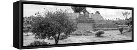 ¡Viva Mexico! Panoramic Collection - Pyramid of Cantona Archaeological Ruins II-Philippe Hugonnard-Framed Stretched Canvas