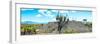 ¡Viva Mexico! Panoramic Collection - Pyramid of Cantona Archaeological Ruins III-Philippe Hugonnard-Framed Photographic Print