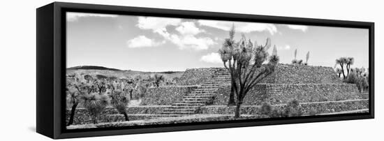 ¡Viva Mexico! Panoramic Collection - Pyramid of Cantona Archaeological Ruins IV-Philippe Hugonnard-Framed Stretched Canvas