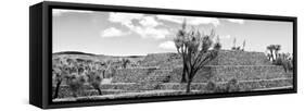 ¡Viva Mexico! Panoramic Collection - Pyramid of Cantona Archaeological Ruins IV-Philippe Hugonnard-Framed Stretched Canvas