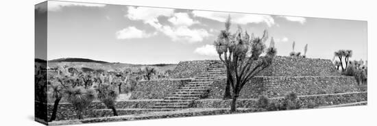 ¡Viva Mexico! Panoramic Collection - Pyramid of Cantona Archaeological Ruins IV-Philippe Hugonnard-Stretched Canvas