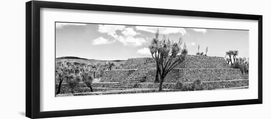 ¡Viva Mexico! Panoramic Collection - Pyramid of Cantona Archaeological Ruins IV-Philippe Hugonnard-Framed Photographic Print