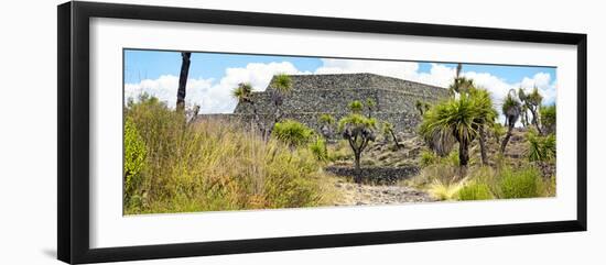 ¡Viva Mexico! Panoramic Collection - Pyramid of Cantona Archaeological Ruins V-Philippe Hugonnard-Framed Photographic Print