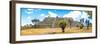 ¡Viva Mexico! Panoramic Collection - Pyramid of Cantona Archaeological Ruins VI-Philippe Hugonnard-Framed Photographic Print