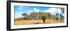 ¡Viva Mexico! Panoramic Collection - Pyramid of Cantona Archaeological Ruins VI-Philippe Hugonnard-Framed Photographic Print