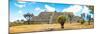 ¡Viva Mexico! Panoramic Collection - Pyramid of Cantona Archaeological Ruins VI-Philippe Hugonnard-Mounted Photographic Print